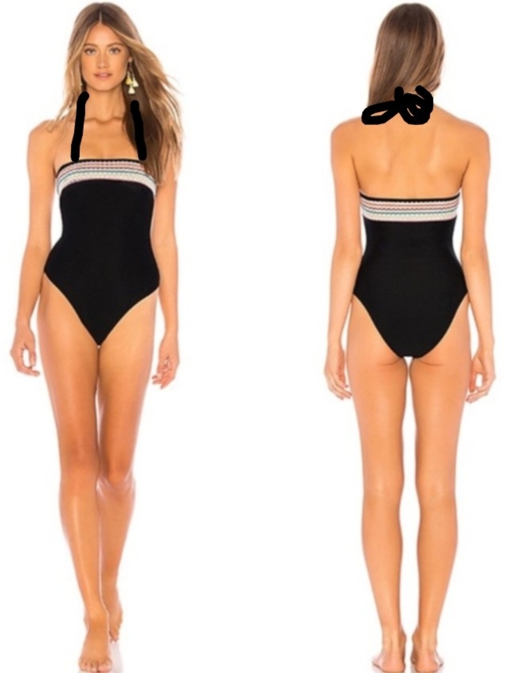0816 NWOT Lovewave By Revolve  One Piece Halter Swimsuit